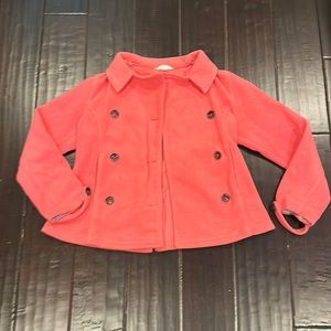 Lands’End Kids || Pink Jacket with buttons || used + flawed!!